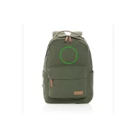   Rucsac laptop, Everestus, 18SEP2274, 14 inch, 29x13x43 cm, Bumbac, Poliuretan, Verde