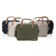   Geanta laptop, Everestus, 18SEP2277, 15.6 inch, 39.5x10x32 cm, Bumbac, Poliuretan, Negru