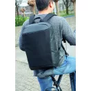 Rucsac laptop anti-furt, RFID, USB, fara PVC, XD, JU016, poliester, poliuretan, negru