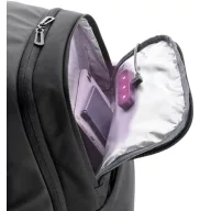   Rucsac laptop cu buzunar sterilizator UV-C, 21MAR1044, 30.5x13x45 cm, 15.6 inch, Swiss Peak, Poliester, Negru