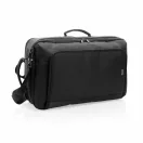 Rucsac laptop 15.6 inch, convertibil, buzunare cu protectie RFID, Swiss Peak, 9IA19139, Poliester, Termoplastic, Negru