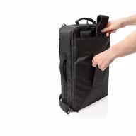   Rucsac laptop 15.6 inch, convertibil, buzunare cu protectie RFID, Swiss Peak, 9IA19139, Poliester, Termoplastic, Negru