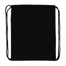 Saculet cu snur, Everestus, 21OCT0248, 35 x 1 x 44 cm, Bumbac, Negru