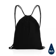   Saculet cu snur, Everestus, 21OCT0248, 35 x 1 x 44 cm, Bumbac, Negru