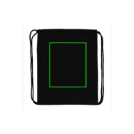   Saculet cu snur, Everestus, 21OCT0248, 35 x 1 x 44 cm, Bumbac, Negru