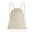 Saculet cu snur, Everestus, 21OCT0254, 35 x 1 x 44 cm, Bumbac, Alb