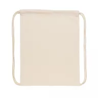   Saculet cu snur, Everestus, 21OCT0254, 35 x 1 x 44 cm, Bumbac, Alb