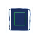Saculet cu snur, Everestus, 21OCT0249, 35 x 1 x 44 cm, Bumbac, Albastru