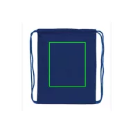   Saculet cu snur, Everestus, 21OCT0249, 35 x 1 x 44 cm, Bumbac, Albastru
