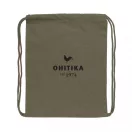 Saculet cu snur, Everestus, 21OCT0250, 35 x 1 x 44 cm, Bumbac, Verde