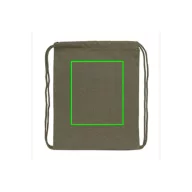  Saculet cu snur, Everestus, 21OCT0250, 35 x 1 x 44 cm, Bumbac, Verde