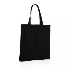   Sacosa de cumparaturi, Everestus, 21OCT1263, 38 x 6.5 x 42 cm, Bumbac, Negru