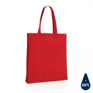   Sacosa de cumparaturi, Everestus, 21OCT1268, 38 x 6.5 x 42 cm, Bumbac, Rosu