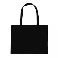   Sacosa de cumparaturi, Everestus, 21OCT1251, 49 x 14 x 37 cm, Bumbac, Negru