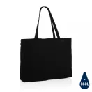 Sacosa de cumparaturi, Everestus, 21OCT1251, 49 x 14 x 37 cm, Bumbac, Negru