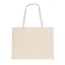 Sacosa de cumparaturi, Everestus, 21OCT1254, 49 x 14 x 37 cm, Bumbac, Alb