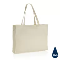   Sacosa de cumparaturi, Everestus, 21OCT1254, 49 x 14 x 37 cm, Bumbac, Alb