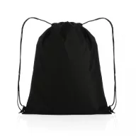   Saculet cu snur, Everestus, 21OCT0257, 36 x 0.1 x 44 cm, Poliester, Negru