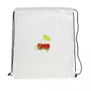 Saculet cu snur, Everestus, 21OCT0262, 36 x 0.1 x 44 cm, Poliester, Alb