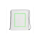 Saculet cu snur, Everestus, 21OCT0262, 36 x 0.1 x 44 cm, Poliester, Alb