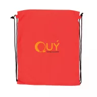   Saculet cu snur, Everestus, 21OCT0261, 36 x 0.1 x 44 cm, Poliester, Rosu