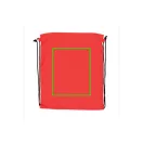 Saculet cu snur, Everestus, 21OCT0261, 36 x 0.1 x 44 cm, Poliester, Rosu