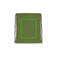   Saculet cu snur, Everestus, 21OCT0259, 36 x 0.1 x 44 cm, Poliester, Verde