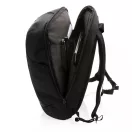 Rucsac laptop, Swiss Peak, 18SEP2290, 15.6 inch, 29x14.5x51 cm, Rpet, Poliuretan, Negru