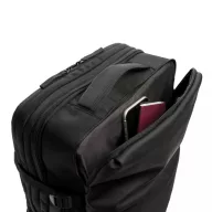   Rucsac laptop, Swiss Peak, 18SEP2291, 15.6 inch, 32x18x48 cm, Rpet, Poliuretan, Negru