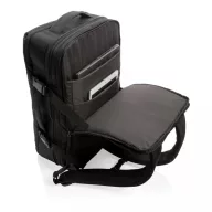   Rucsac laptop, Swiss Peak, 18SEP2291, 15.6 inch, 32x18x48 cm, Rpet, Poliuretan, Negru