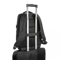   Rucsac laptop, Swiss Peak, 22FEB0414, 29x14x47 cm, 15.6 inch, Poliester, Negru