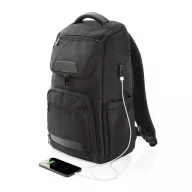  Rucsac laptop, Swiss Peak, 22FEB0414, 29x14x47 cm, 15.6 inch, Poliester, Negru