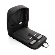   Rucsac laptop, Swiss Peak, 42FEB230044, 15 inch, 29x10x40.5 cm, Poliester, Poliuretan, Negru