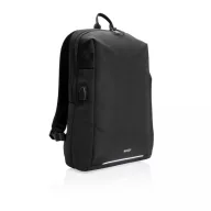   Rucsac laptop, Swiss Peak, 42FEB230043, 15.6 inch, 27.5x11x41 cm, Poliester, Negru