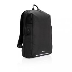   Rucsac laptop, Swiss Peak, 42FEB230043, 15.6 inch, 27.5x11x41 cm, Poliester, Negru