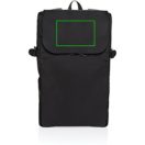 Rucsac sport casual, 2401E16310, XD, 29.5x16x50 cm, rPET, Poliuretan, Negru