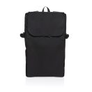 Rucsac sport casual, 2401E16310, XD, 29.5x16x50 cm, rPET, Poliuretan, Negru