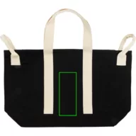 Geanta plaja, XD, 2610E18869, 15x40x35 cm, Panza, Negru