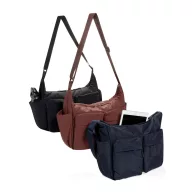   Geanta de umar, XD, 2610E17389, 31.5x10.5x26 cm, Nylon, rPET, Negru