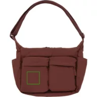   Geanta de umar, XD, 2610E17390, 31.5x10.5x26 cm, Nylon, rPET, Rosu Burgundy