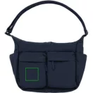 Geanta de umar, XD, 2610E17391, 31.5x10.5x26 cm, Nylon, rPET, Albastru Navy