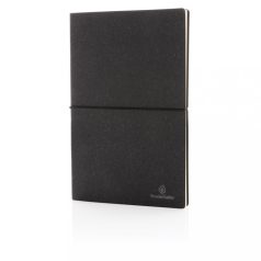   Agenda A5 din piele reciclata, 160 pagini, Everestus, 20IAN377, Piele, Gri