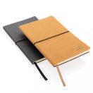 Agenda A5 din piele reciclata, 160 pagini, Everestus, 20IAN377, Piele, Gri