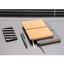 Agenda A5 din piele reciclata, 160 pagini, Everestus, 20IAN378, Piele, Maro