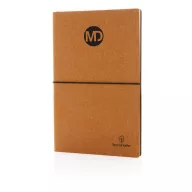   Agenda A5 din piele reciclata, 160 pagini, Everestus, 20IAN378, Piele, Maro