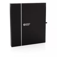   Set Agenda A5 si Pix, 160 pagini, Swiss Peak, 20IAN391, Poliuretan, Otel, Negru