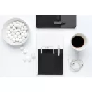 Agenda A5 cu buzunare pentru telefon si pix, Everestus, DE, pu, hartie, negru