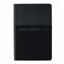 Agenda A5 cu buzunare pentru telefon si pix, Everestus, DE, pu, hartie, negru