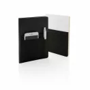 Agenda A5 cu buzunare pentru telefon si pix, Everestus, DE, pu, hartie, negru