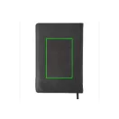 Agenda A5 cu buzunar frontal pentru telefon, 160 pagini, Everestus, PT, pu, hartie, negru